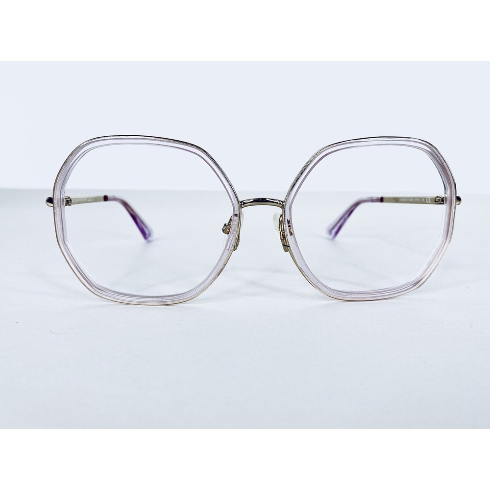 Kate Spade Gold & Clear Pink Oval Glasses Nicola/G/S HZJ09 58 18 140
